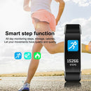 115Plus Blood Pressure Fitness Bluetooth Waterproof Heart Rate Monitor Watc Q8Q2