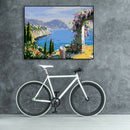 Painting By Numbers Kit DIY Sea Canvas Oil Wall Picture Artworks Home Decor