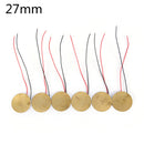 6pcs 27mm Piezoelectric Piezos Amplifiers Discs Leads For Guitar Pickup  Z