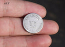 99.5% Pure Titanium Ti Titan Metal Commemorative CoinÃ¯Â¼Å’Diameter 20mm