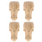 4Pcs Solid Wood Sofa Legs Furniture Feet Plinth for Kitchen Cabinet Cupboard,