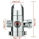 1/2'' 3 Way T adapter Water Valve For Toilet Bidet Shower Diverter Valve He K5N5