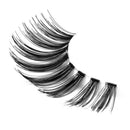 Handmade Human Hair Natural Eyelashes Thick False Eyelashes 1 Pair Black R3I6