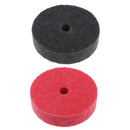 2Pcs Gray & Red Nylon Fiber Abrasive Polishing Wheel Fits for Metal, Wood,