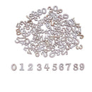 100pcs DIY Log Color Mixed Numbers Wood Chips Cardmaking Scrapbooking