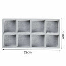 8 Grid Velvet Jewelry Ring Earrings Display Box Tray Holder Storage Showcas B2N4