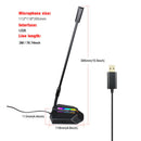 Professional Recording Adjustable Angle With RGB Light USB Computer Microphone