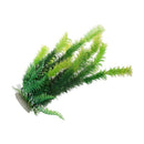 Aquarium Ceramic Base 9.8" Height Plastic Aquatic Plant Green