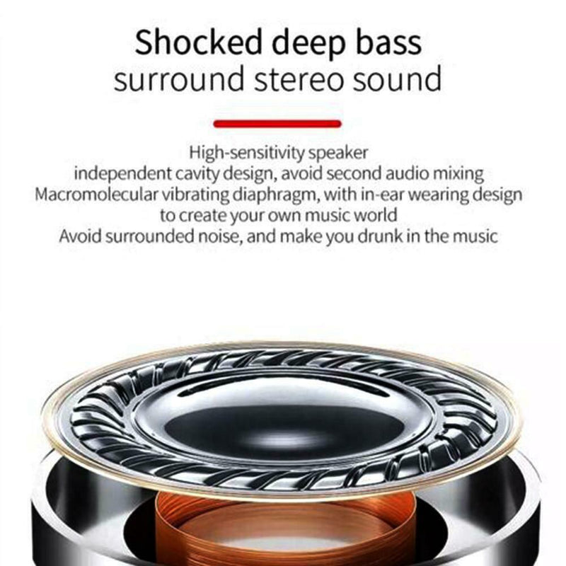Waterproof Bluetooth 5.0 Earbuds Headphones Wireless Noise Cancelling