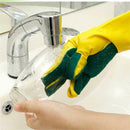 Latex Sponge Scrub Dishwashing Gloves Dish Washing Cleaning Scouring Tool