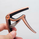 Zinc Alloy Guitar Capo Tuner Trigger Quick Change Key Clamp Bronze