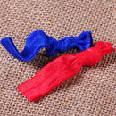100PCS Candy Color Elastic Knotted Hairband Hair Ties No Crease Ponytail Holder