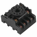 JQX-10F-3Z DC 12V Coil Voltage 3PDT Power Relay 10A w Socket,Black&Clear G1Y6