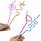 60pcs straws for a variety of beverages, parties, birthday parties, 10 diff X3J2