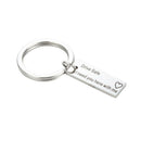 Fashion Keyring Gifts Engraved Drive Safe I Need You Here With Me For Couples