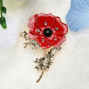 Women Chic Flower Corsage Fashion Rhinestone Party Brooch Clothing Gift