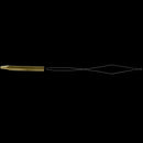 1PCS Extra-Long Brass Bobbin Threader Fly Tying Tool Half Hitch Handle Tool N7D2
