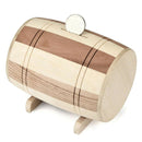 1pc Wooden Money Box Piggy Bank Money Box Savings Wine Barrel Wood Piggy BankFT