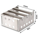 Outdoor Stove Portable Stainless Steel Lightweight Wood Stove Outdoor Cooki