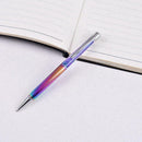 Novelty Rainbow Crystal Diamond Pen Ballpoint Pens Stationery Office Kit Sc V8V6
