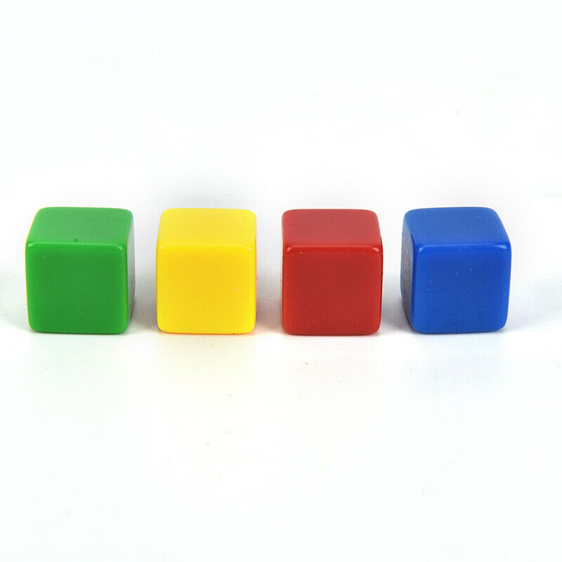 10Pcs 16MM Blank Dice Paintless Plain Poker Dice Chess Teaching Dice@