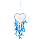 Handmade Blue Feathers Dream Catcher Wall Hanging Home Car Decor Craft