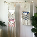 1X(Handmade Macrame Hanging Wall Tapestry Wedding Ceremony Backdrop Wall Ar