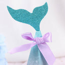 10pcs Mermaid Candy Boxes Colorful Mermaid Tail Bow Knot Box Wedding Gift 3C