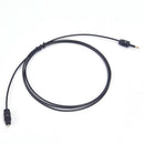 Audio CableBlack TOSlink Plug to MINI-TOSLink OPTICAL 3.5mm Jack 0.5m  Hn