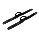 2Pc Black Standard Rubber Fin Strap Scuba Diving -Universal Fits Most Fins S
