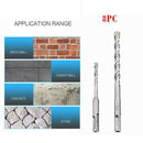 8pcs SDS PLUS Electric Hammer Drill Bits for Masonry Concrete Rock Stone