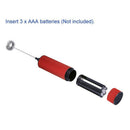Battery Powered Milk Frother Drink Foamer Whisk Mixer Stirrer Coffee Egg Beater
