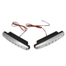 Universal Pair Daytime Running DRL Daylight 2Pcs 8 LED Car Super Bright Whi