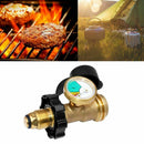 Propane Tank Cylinder Adapter Coupler BBQ Gas Pressure Regulator Gauge Tool