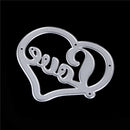 Love Metal Cutting Dies Stencils For Scrapbooking DIY Album Cards MakingDecor OZ