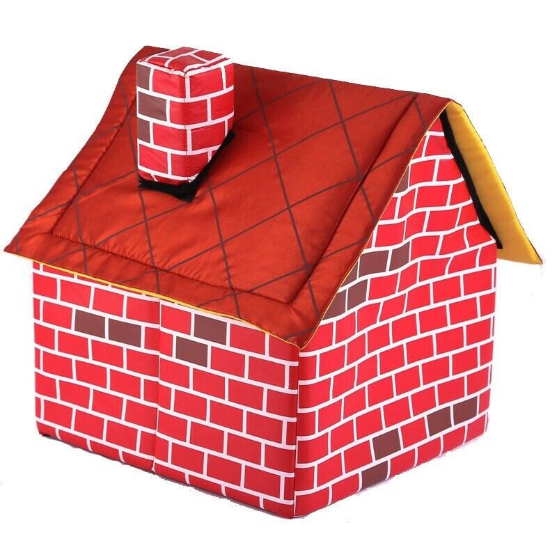 Portable Folding Dog House Cat Bed Puppy Puppy Pet Supplies Portable Brick