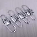 8pcs/set Chrome Outside Door Handle Bowl Cover Trim fit for Jeep Cherokee KL 14+