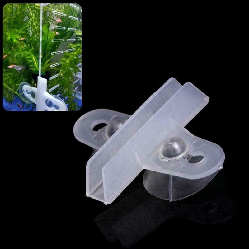 5pc Aquarium Fish Tank Divider Suction Cup Divider Sheet F9E2 Holder L4X3