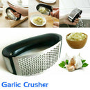 Stainless Steel Garlic Press Crusher Manual Rocking Mincer Squeezer Kitchen