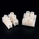 10PCS Practical Durable 10A 2 Way Electrical Screw Terminal Block Connector ME
