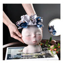 Statue Head Flowerpot Planter Sculpture Plant Pot Ornament Garden Decor...