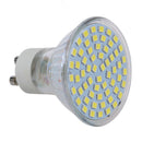 10X 5W GU10 3528 SMD 60 LED Pure White 6500K Spot Light Light Bulb Lamp 220