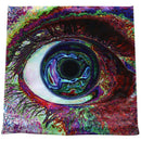 Cosmos Silk Cloth Art Poster Home Wall Decor, Psychedelic Eye D1D6