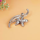 New Flower Rhinestone Crystal Women Wedding Party Jewelry Brooches Pin