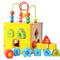 Activity Cube Toys Baby Montessori  Educational Wooden Bead Maze Shape Sorter
