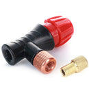 Bike Tyre Inflator Head Mini Hand Pump Head Bicycle For CO2 Air Bottle Blac OZ