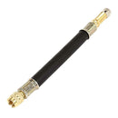 140mm Flexible Hose Car Wheel Valve Stem Tire Valve Extension w/ Steel Cap