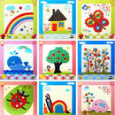 1Pc DIY Button Drawing Painting Interactive Material Kids Educational Toys M&E