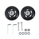 2 Set Luggage Suitcase Replacement Wheels Axles and Wrench Repair set OD 6m G8F5