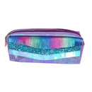 2X(1 Pcs Novelty Glitter Scale Tassel Pu Pencil Case Double Zipper Large Ca